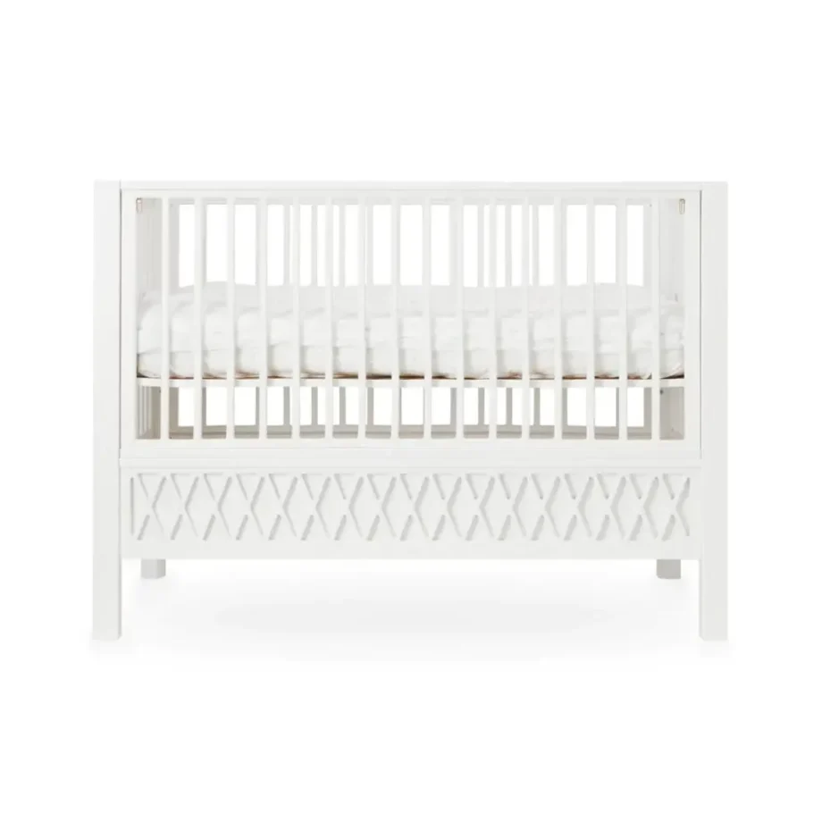 Elegant Hvid Harlequin Babyseng – Fantastisk Tilbud!