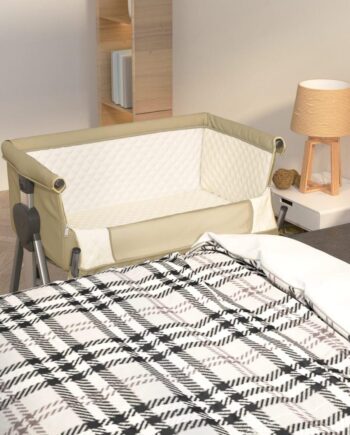 Elegant Gråbrun Babyseng med Madras - Udsalg!