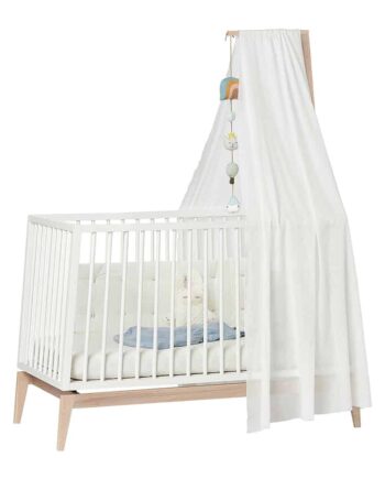 Hvid Himmel til Leander Linea Luna Babyseng – Fantastisk Tilbud!
