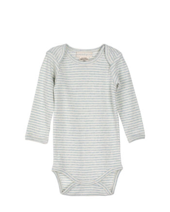 Serendipity Økologisk Baby Body – Offwhite Striber Udsalg