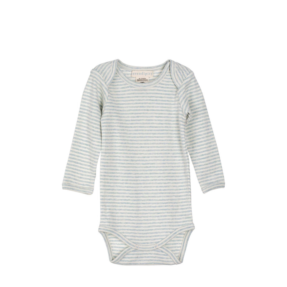 Serendipity Økologisk Baby Body med Striber - Udsalg!