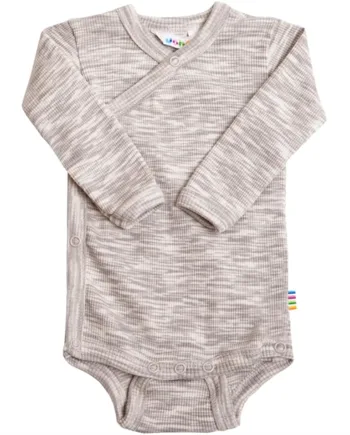 Joha Slå-Om Body i Beige Melange – Baby Udsalg!