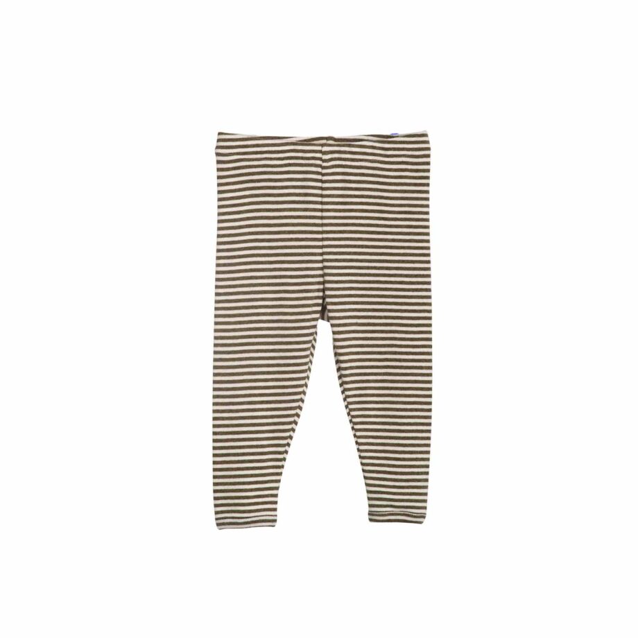 Stribede Grønne Baby Leggings – Komfortabel Stil til Børn