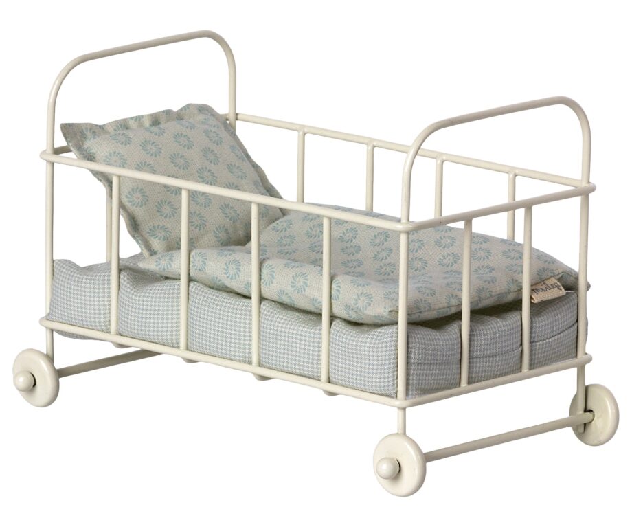 Maileg Mikro Babyseng i Blå – Ideel til Mus og Kaniner