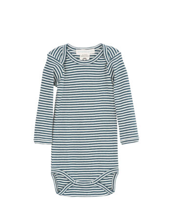 Serendipity Økologisk Baby Body med Striber - Offwhite