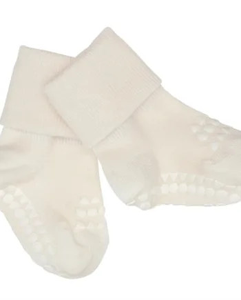 Hvid Gobabygo Strømper Bambus Off White - Gobabygo Babyrum  - 5712736000821