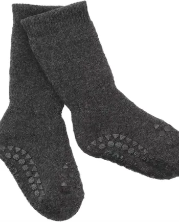 Gobabygo Strømper Tyk Bomuld Dark Grey Melange - Gobabygo Babyrum  - 5712736001132