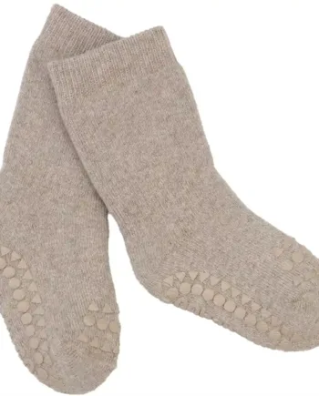 Gobabygo Strømper Tyk Bomuld Sand - Gobabygo Babyrum  - 5712736003884