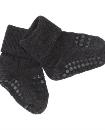 Gobabygo Strømper Uld Dark Grey Melange - Gobabygo Babyrum  - 5712736002580