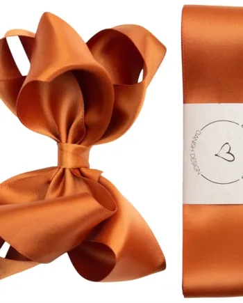 Little Wonders Dåbsbånd Bellis Silke Satin Kobber - Little Wonders Babyrum  - 5714585036921