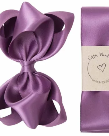 Little Wonders Dåbsbånd Bellis Silke Satin Amethyst - Little Wonders Babyrum  - 5714585017197