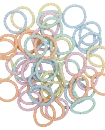 Little Wonders Mini Elastikker Wilma Pastelfarvede Stk - Little Wonders Babyrum  - 5714585046975