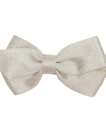 Little Wonders Sløjfe Viola Glitter Satin Cream Glitter - Little Wonders Babyrum  - 5714585011751